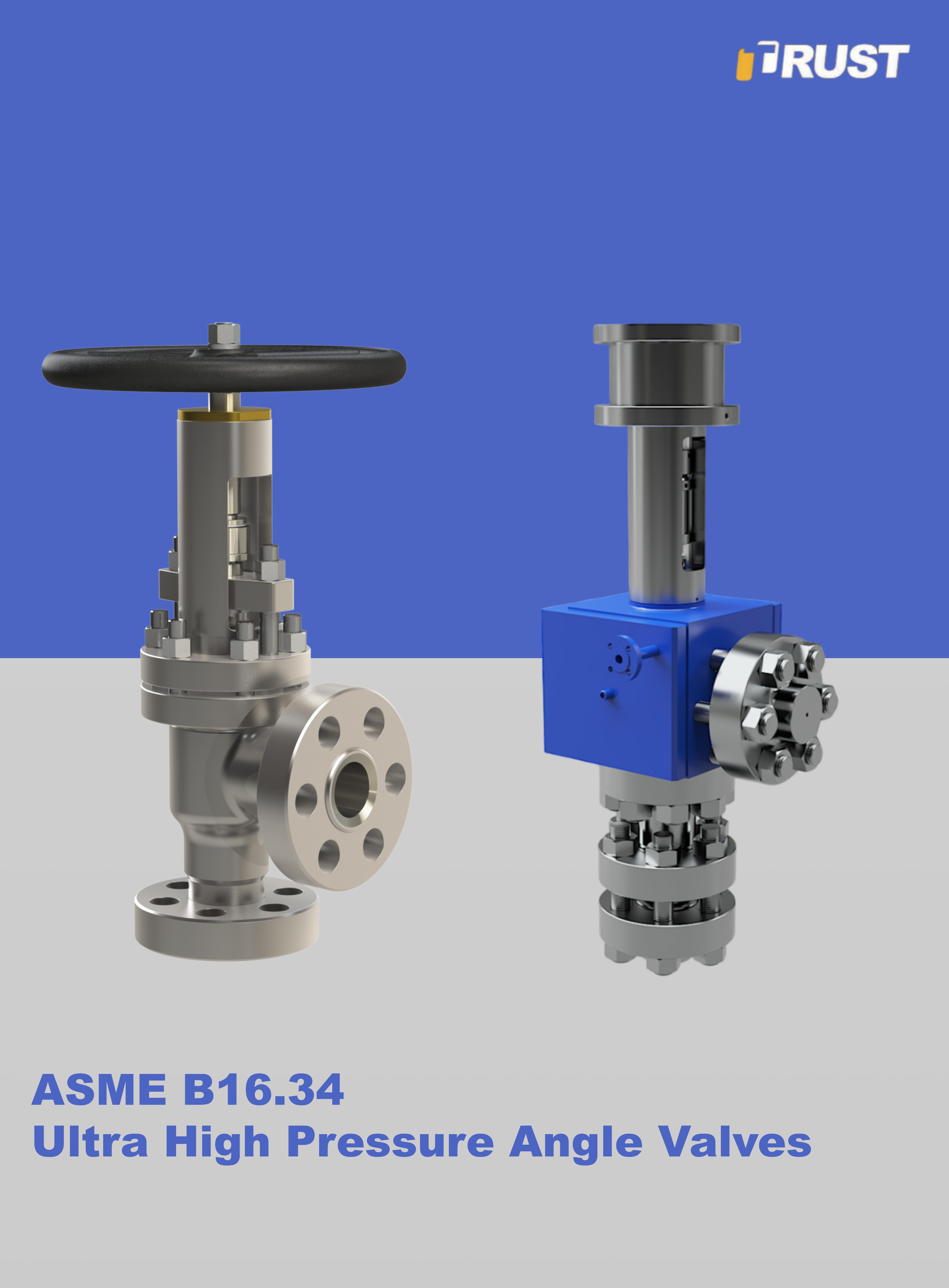 超高压角式截止阀